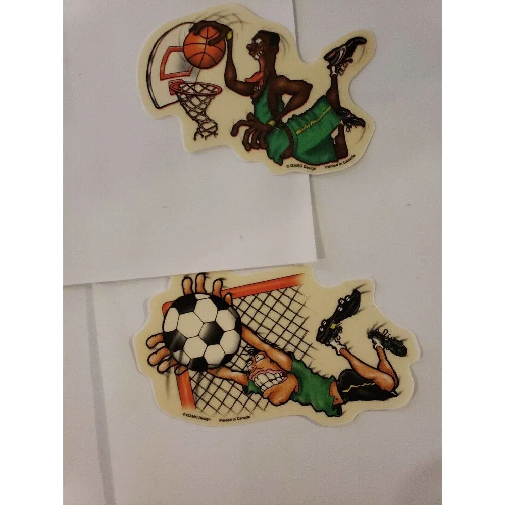 90s y2k Vintage Izamo skateboard Sports Vending Machine Stickers Full Set Of 9